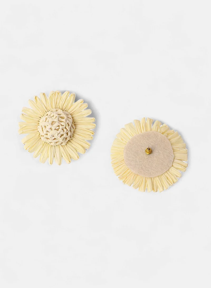 SOHI Boho-Sunflower Artificial Stud Earring Jewellery