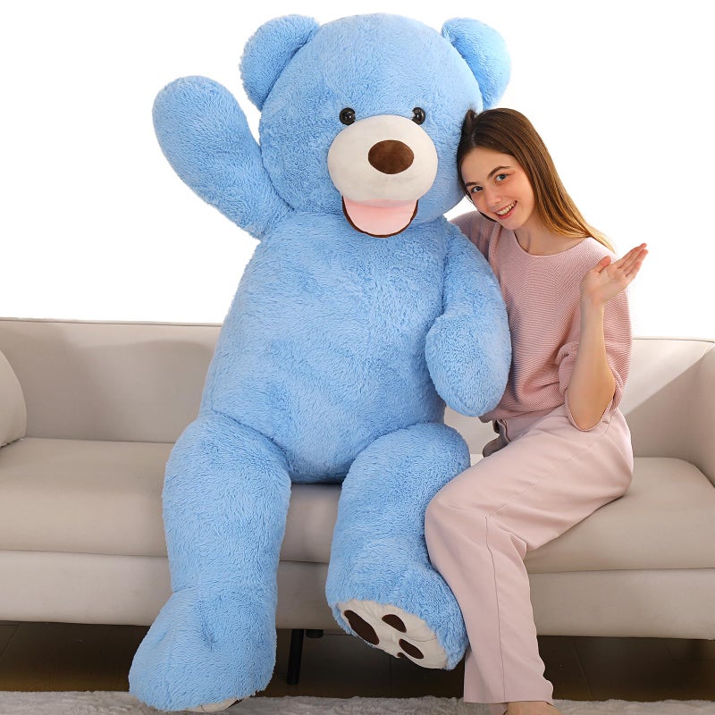 MaoGoLan Giant Teddy Bear Plush 5ft Cute Valentines Teddy Bear Stuffed Animal with Smiling Face Gift for Girlfriend Boyfriend Wife on AnniversaryChristmas Long Distance - Image 3
