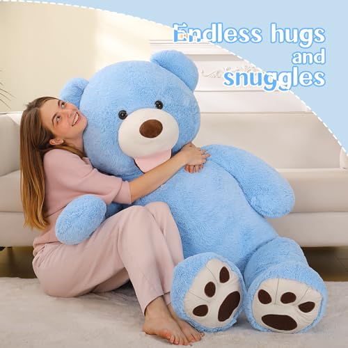 MaoGoLan Giant Teddy Bear Plush 5ft Cute Valentines Teddy Bear Stuffed Animal with Smiling Face Gift for Girlfriend Boyfriend Wife on AnniversaryChristmas Long Distance - Image 5