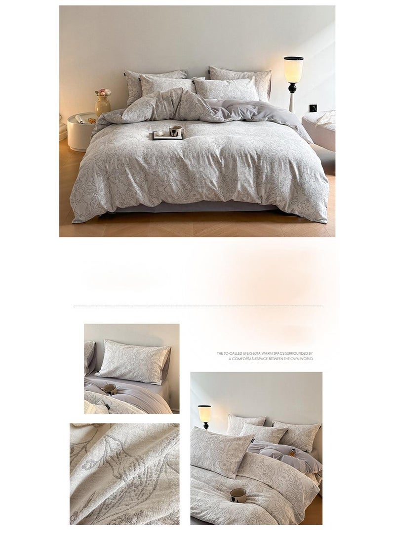 الأزرق جي دبليو 4 قطعة القطن مجموعة الراحة ورقة مجموعة هدية عيد ميلاد هدية نقل - Image 4