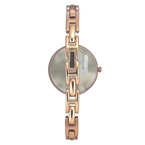 TIMEX Analog Watch for Women with Blue Round Dial & Rose Gold Brass Bracelet Band Water Resistant Women's Wrist Watches - TWEL12822 - Image 4