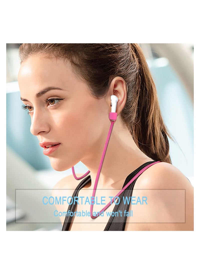 SYOSI 8Pcs Ultra Strong Magnetic Airpods Strap Anti Lost Cord Leash Sports String for AirPods Accessories Colorful Soft Silicone Earphone Lanyard 1 2 Pro 3rd  - Image 3