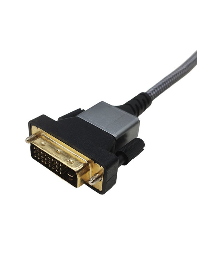 Generic DVI Line Male-to-male Data Line Dual Conversion Head Video Data Line Computer Audio Line Pure Copper HD Extension Line-Line Length:1.8M  - Image 2
