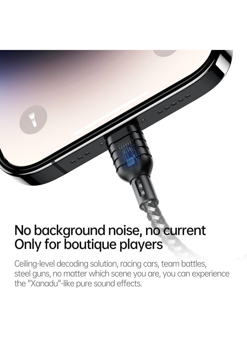 Plextone - Plextone GS1ip 2-in-1 30W Lightning to 3.5mm Headphone Jack Adapter with High-Precision PD Fast Charging - Image 1