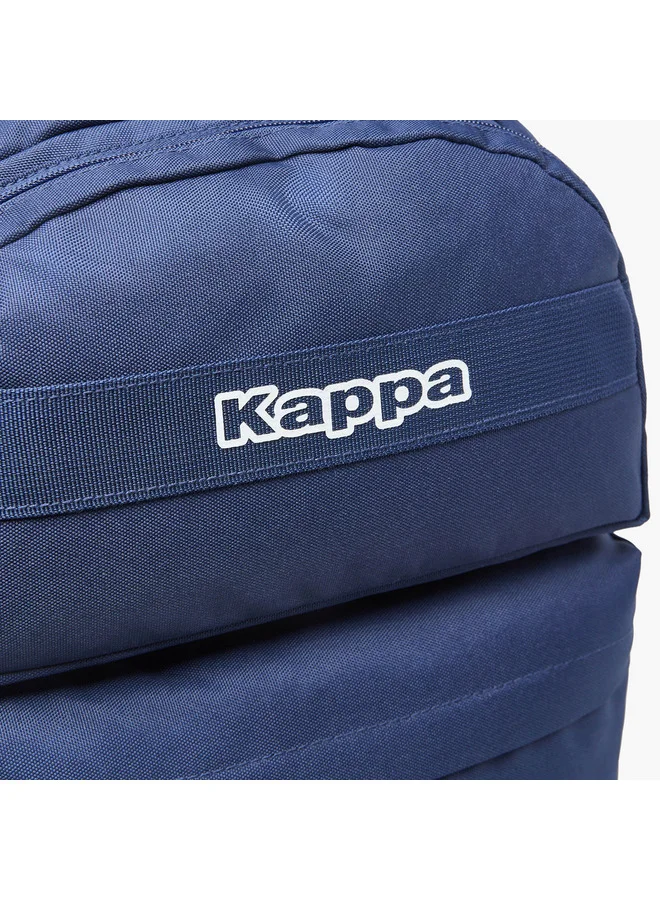 Kappa Men's Solid Backpack with Adjustable Straps and Zip Closure