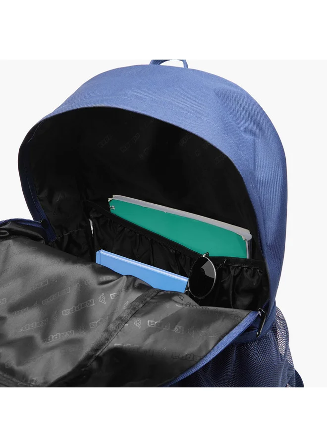 Kappa Men's Solid Backpack with Adjustable Straps and Zip Closure