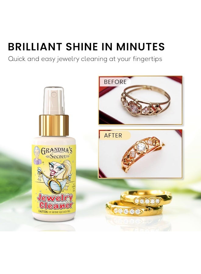 Grandma's Secret Grandma's Secret Jewelry Cleaner – 3oz Solution for Cleaning Gold, Silver, Diamonds, & Precious Stones  - Image 2