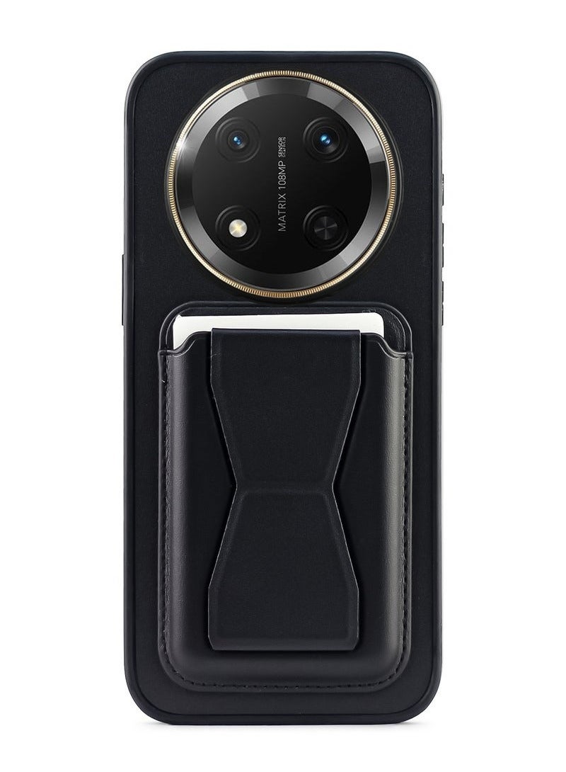 Leather Case With  TPU Frame, Shockproof Protective with Card Holder Stand Compatible with Phone Honor X9C 