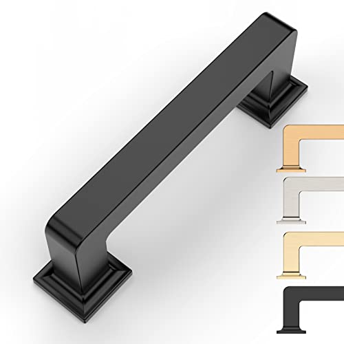 9BUILD 10 Pack 3 Inch Matte Black Cabinet Pulls - Kitchen & Dresser Handles - Image 1