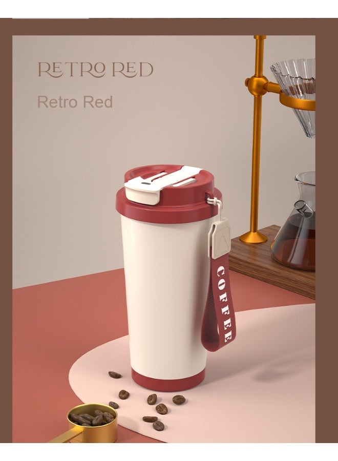 Anna Gift Box Set of 316 Stainless Steel Double-Wall Ceramic Liner Large Capacity Car Drinking Straw Coffee Travel Mug - Image 3