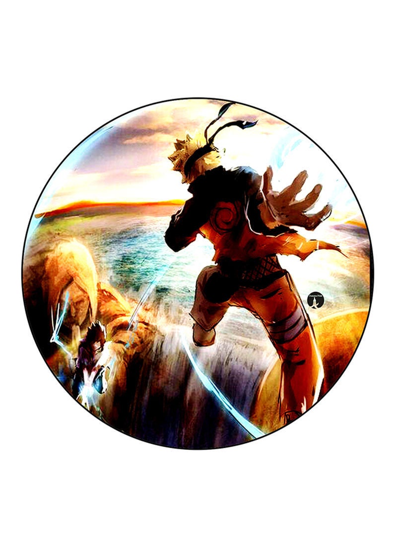 RKN The Anime Naruto Printed Mouse Pad Round  Multicolour