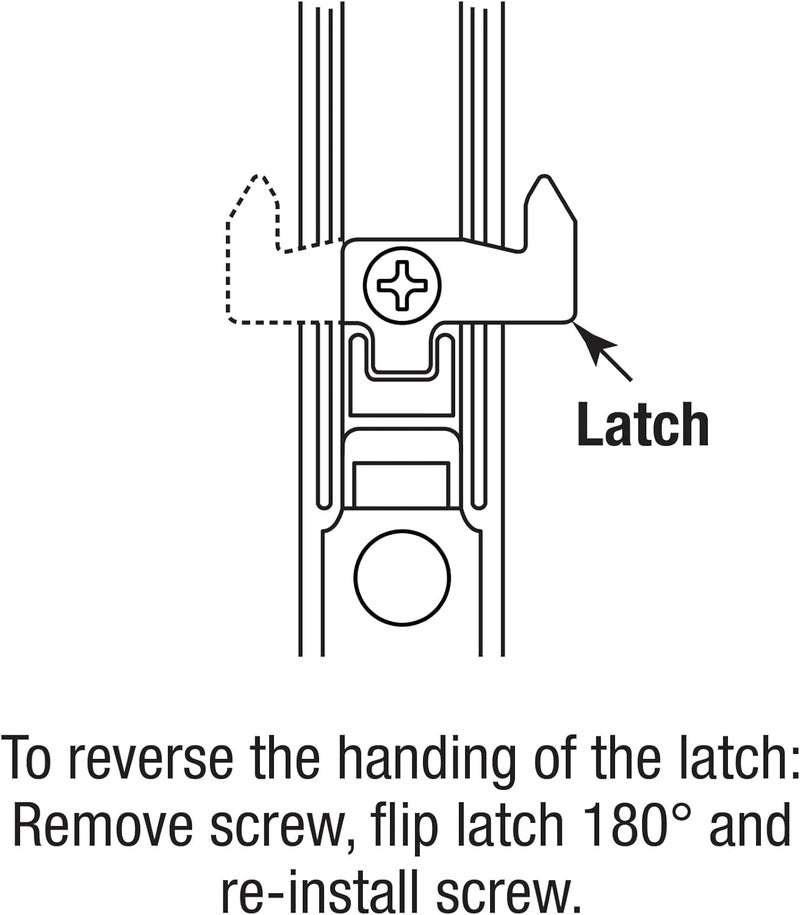 PRIMELINE C 1032 Keyed Sliding Glass Door Handle Set – Replace Old or Damaged Door Handles Quickly –Wood and Black Painted Diecast, Hook Style, Flush Mount, Fits 6-5/8 in. Hole Spacing (1 Set) - Image 2