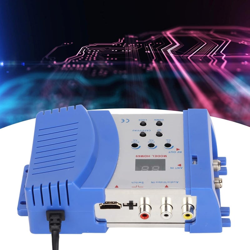 cheekyglo HDMI Modulator RF Modulator for PAL NTSC Format, Composite VHF UHF AV to RF Converter, RF Modulator TV Switch Audio Video RCA Converter for Home TV(F Female) - Image 2