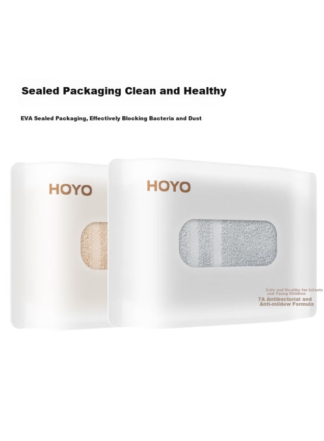 Hoyo Pure Cotton Absorbent Quick-Drying Towel, Not Easy To Shed Hair, Face Wash Bath Towel, Zen Charm Coffee Single Pack 33*60Cm - Image 1