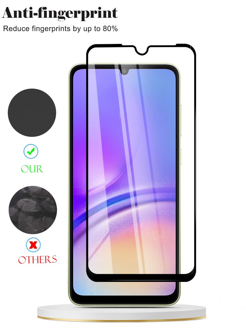 Techie حماية شاشة زجاجية مقواة 10 ساعات صلابة HD تغطي كاملة لجهاز سامسونج جالاكسي A05 - مضادة للخدوش، مضادة لبصمات الأصابع، وتكنولوجيا خالية من الفقاعات - Image 2