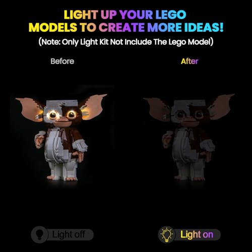 Hilighting Upgraded Led Light Kit Compatible with Lego Ideas Gremlins Gizmo Building Set Lights Decoration Compatible with Lego 21361 Model Not Included - Image 5