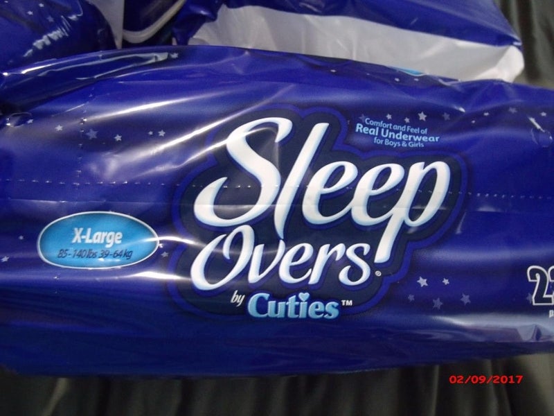 Cuties SleepOvers XLarge 22 Count UnisexKids Incontinence Protector Soft Smooth Side Panels Dual Leg Cuffs Leakage Protection - Image 3