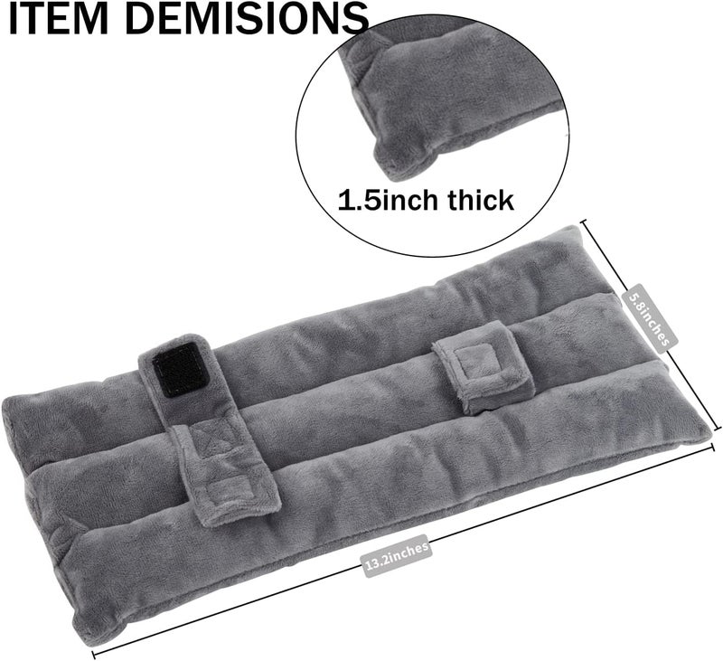 SKIYHON Seat Belt Pillow for Mastectomy Post-Surgery, Heart Surgery Recovery Support Cushion for Chest Chemo Port Pacemaker Bypass Hysterectomy Recovery Pillow (Gray) - Image 5
