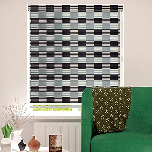 Fresh From Loom Premium Blinds for Window | Roller Horizontal Curtain Shades for Living Room Bedroom Home and Office | Roll Up Pulling Blinders (Brown, Size- Wide 90 cm x Long 140 Cm, Polyester) - Image 2