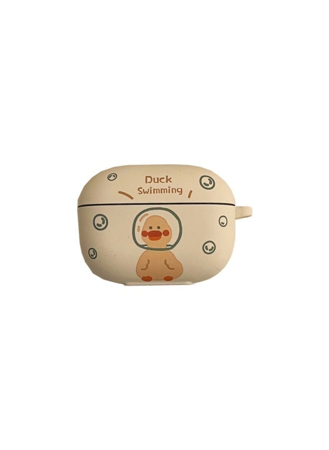 Generic - Applicable VIVO TWS3Pro/3E Wireless Bluetooth Headset Protective Case Cartoon Soft Case TWS4 Headset Case-Color:Silicone Soft Shell-submersible Duck-Model:Vivo Tws 2/2e (protective Case) - Image 1