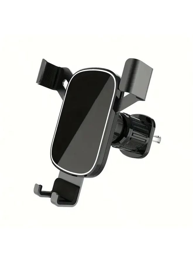 Black Car Air Vent Phone Holder Adjustable Gravity Mount ABS Material - Image 1