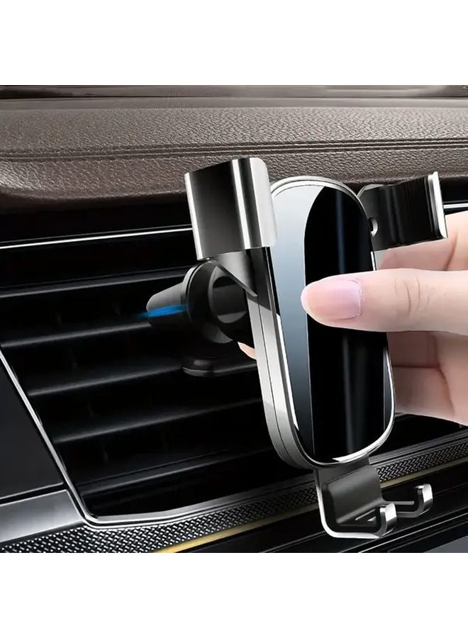 Black Car Air Vent Phone Holder Adjustable Gravity Mount ABS Material - Image 5