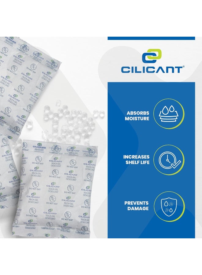 CILICAnT عبوات جل السيليكا من سيليكانت 5 جرام (80 قطعة) - مادة مجففة برتقالية اللون لامتصاص الرطوبة للأجهزة الإلكترونية والأدوات والوثائق والملابس والتخزين | عبوات مزيلة للرطوبة ومضادة للروائح والفطريات | 5 جرام × 80 = 400 جرام - Image 5