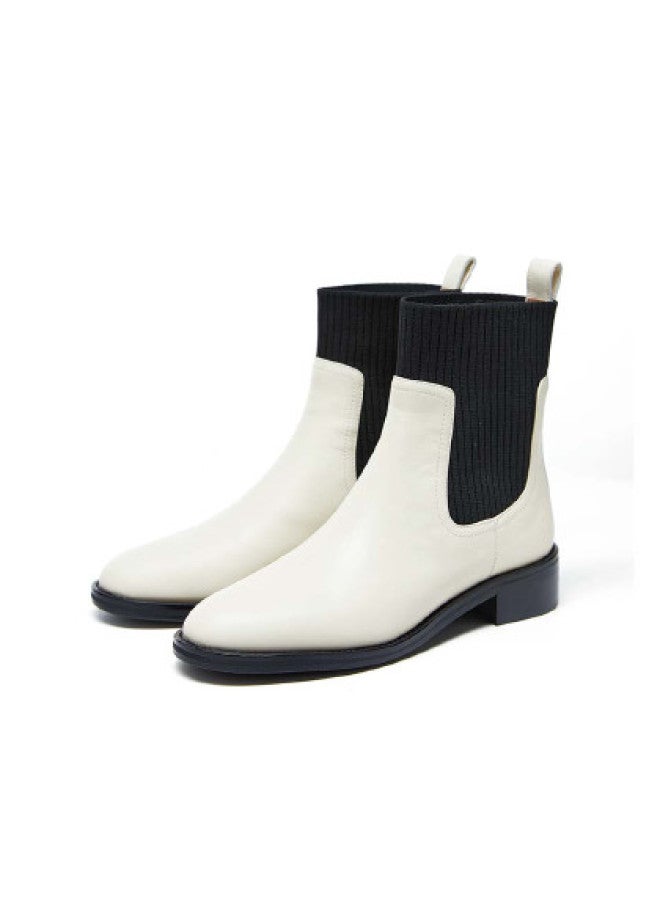 Marie Claire Mc Women's Shoes Knitted Chelsea Boots Elegant And Simple Women's Shoes - Image 1