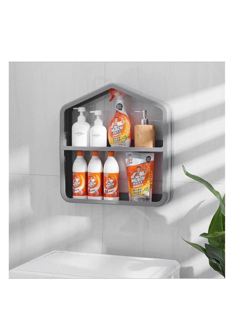 Wall Storage Rack Simple Wall Rack For Cosmetic, Bathroom, Home, Kitchen, Decoration  - Image 2