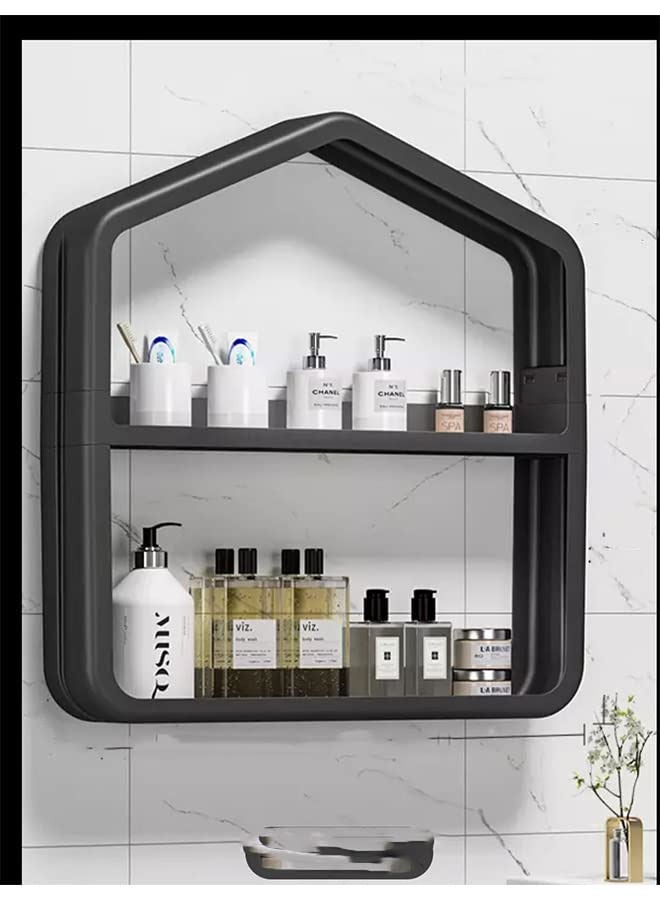 Wall Storage Rack Simple Wall Rack For Cosmetic, Bathroom, Home, Kitchen, Decoration  - Image 1