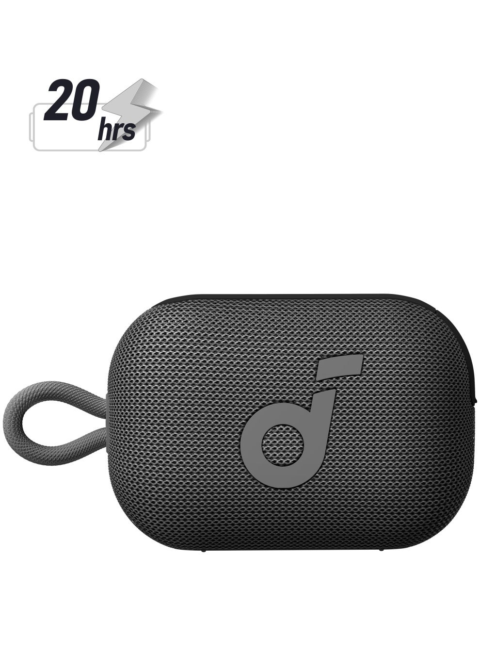 Soundcore Select 4 Go Bluetooth Speaker by Anker, Ultra Portable, Up to 20 H Playtime, IP67 Waterproof and Dustproof, Floatable, Powerful Sound, Ideal for Indoors and Outdoors, Hiking, and Biking Black