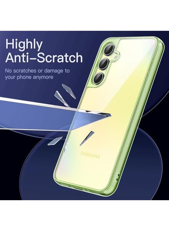 جي تيك حافظة لهاتف سامسونج جالاكسي A35 5G، غير قابلة للاصفرار، مقاومة للصدمات، غطاء حماية للهاتف، مضاد للخدش، ظهر صلب من مادة البولي كربونات، لون ليموني - Image 4