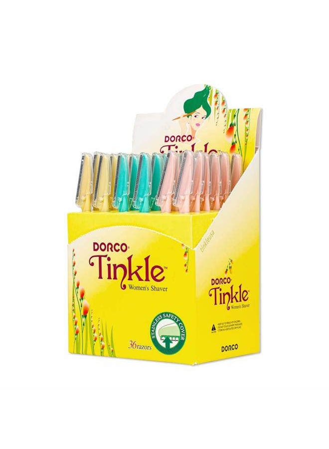 Tinkle شفرات حلاقة نسائية، عبوة من 36 | أداة حلاقة ديرما | هدايا حفلات العناية بالبشرة، هدايا عيد الميلاد - Image 1