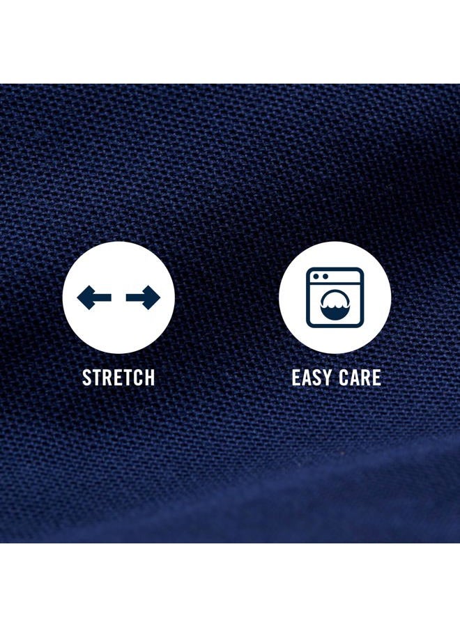 IZOD Men's Saltwater Straight Fit Stretch Flat-Front Chino Pant Casual, Opaque, Cadet Navy, 36W / 32L - Image 5
