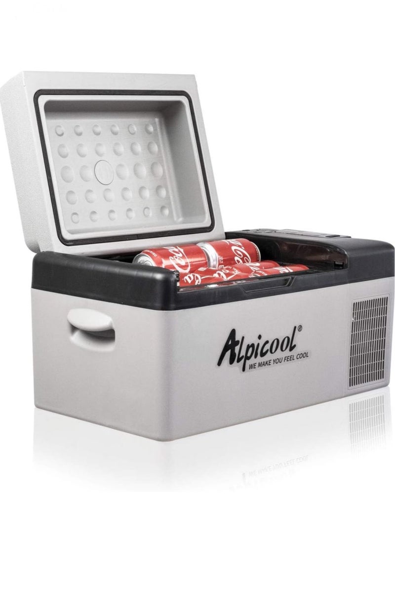 Alpicool Alpicool 20L Mini Cooler Fridge 12/24V Compact Lightweight Compressor Electric Car Fridge Portable Refrigerator for Car - Image 1