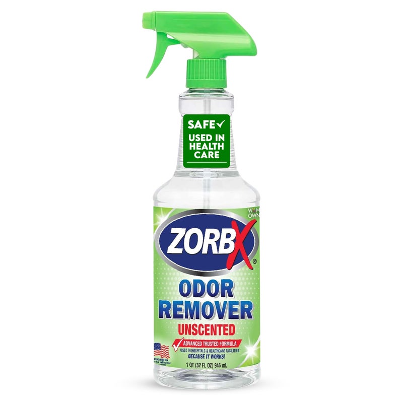 ZORBX Unscented Odor Remover Spray 32 oz - Perfect Solution for Strong Odor - Advanced Trusted Formula & Fast-Acting Odor Eliminator for Dog, Cat, Puppy - Image 1
