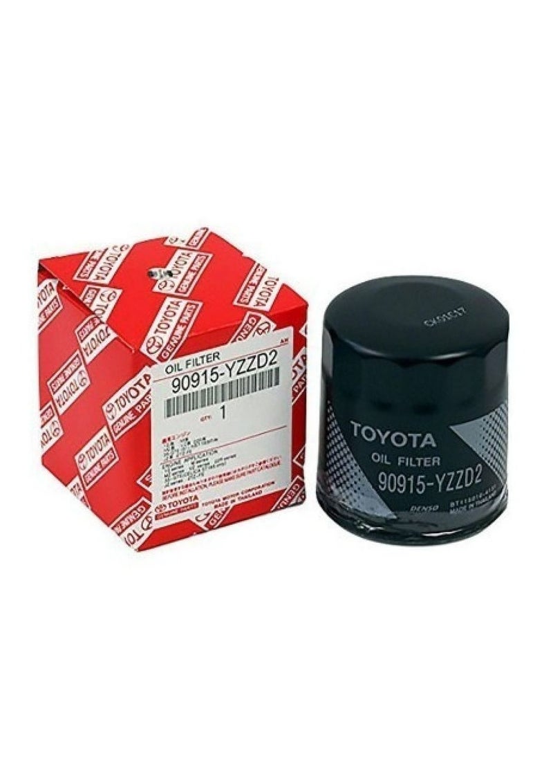 TOYOTA - Toyota Genuine Oil Filter (90915-YZZD2) For [Prado-Hilux-Innova-Fortuner-HiAce] - Image 1