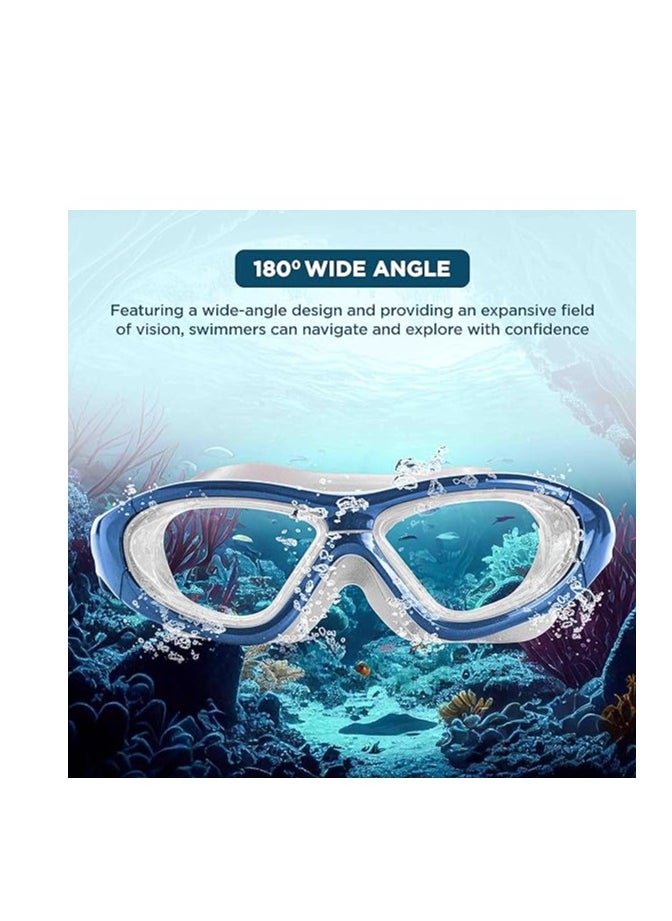 ENDLESS  - EL1007 Premium Swimming Goggle with Anti-Fog and UV Protection | Material : Silicon, PU | Stylish 180 Degree Wide View Glasses | Soft Silicone Gasket for Leak Proof | With Hard Case - Image 1