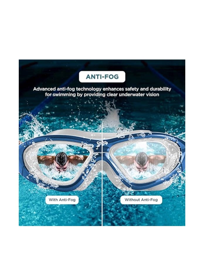 ENDLESS  - EL1007 Premium Swimming Goggle with Anti-Fog and UV Protection | Material : Silicon, PU | Stylish 180 Degree Wide View Glasses | Soft Silicone Gasket for Leak Proof | With Hard Case - Image 1