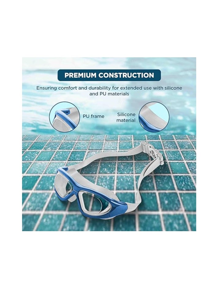 ENDLESS  - EL1007 Premium Swimming Goggle with Anti-Fog and UV Protection | Material : Silicon, PU | Stylish 180 Degree Wide View Glasses | Soft Silicone Gasket for Leak Proof | With Hard Case - Image 1