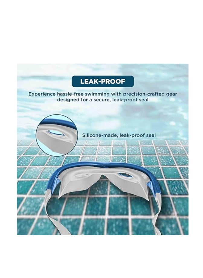 ENDLESS  - EL1007 Premium Swimming Goggle with Anti-Fog and UV Protection | Material : Silicon, PU | Stylish 180 Degree Wide View Glasses | Soft Silicone Gasket for Leak Proof | With Hard Case - Image 1