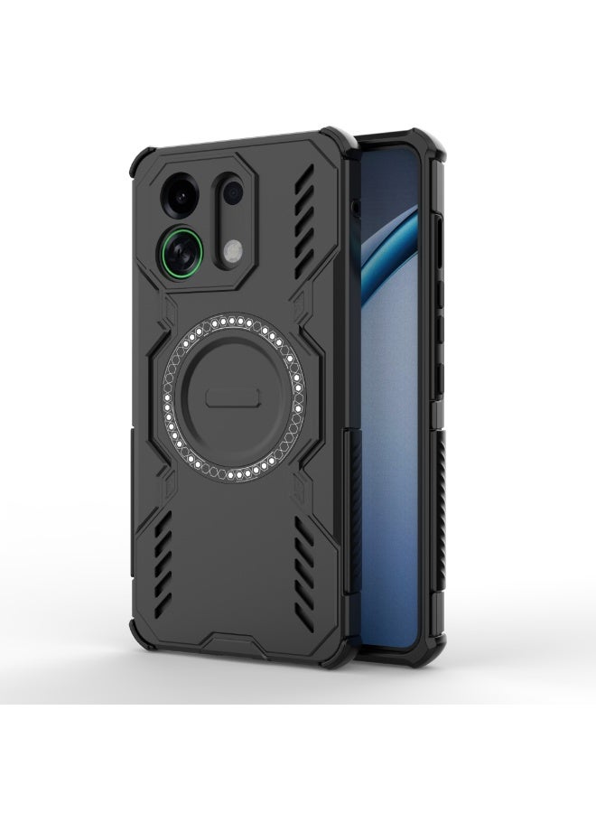 Case For OPPO K13 Turbo 5G  ,- Ultra Premium Quality Cover - Heavy Duty Armor Shockproof Case Slip-Resistant - Anti-Scratch Protective Cover - Black - Image 1