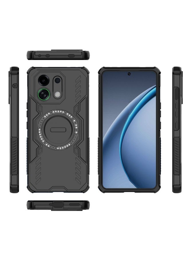 Case For OPPO K13 Turbo 5G  ,- Ultra Premium Quality Cover - Heavy Duty Armor Shockproof Case Slip-Resistant - Anti-Scratch Protective Cover - Black - Image 3