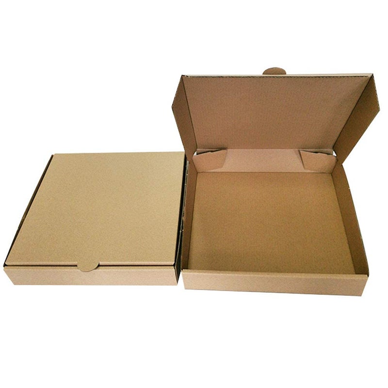 Generic MALANI STORE Corrugated Cardboard Pizza Box 9 X 9 X 15 Inch Brown Pack of 10  - Image 3