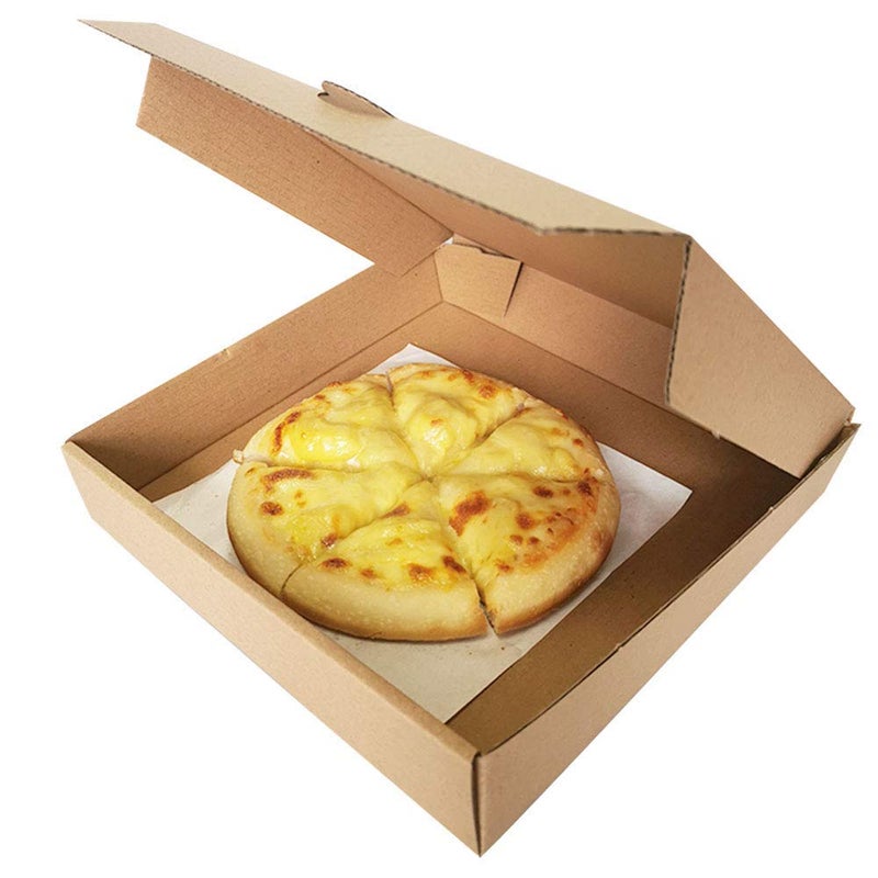 Generic MALANI STORE Corrugated Cardboard Pizza Box 9 X 9 X 15 Inch Brown Pack of 10  - Image 5