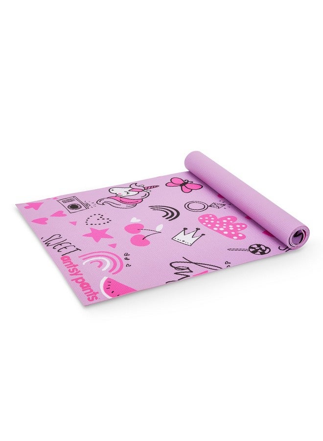 Antsy Pants Antsy Pants Kids Yoga Mat - Yoga Mat for Kids, Yoga Mats for Home Workout, Travel Yoga Mat, Sturdy Workout Yoga Mat Non Slip, for Kids, Toddlers, Size 60” x 24”, 3mm Thick Free of Toxic Phthalates  - Image 1