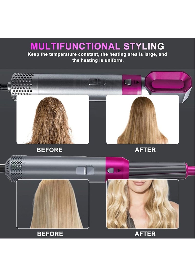 ELTRAZONE 5 in 1 Hair Dryer Brush, Detachable Multifunctional Dryer Styling Tool, Negative Ionic Blow Dryer & Volumizer Styler Hot Air Brush, Curling Iron Dual-Purpose Styling Brush for All Hairstyle - Image 3