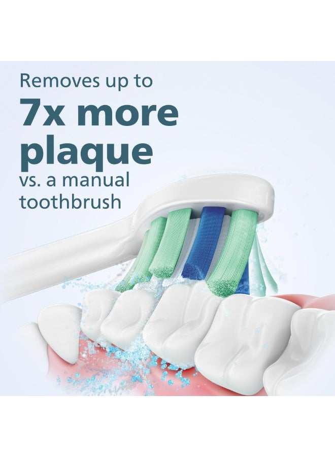 PHILIPS SONICARE فرشاة أسنان كهربائية فيليبس سونيكير 4100، فرشاة أسنان قابلة لإعادة الشحن مع مستشعر ضغط، وردي غامق HX3681/26 - Image 4