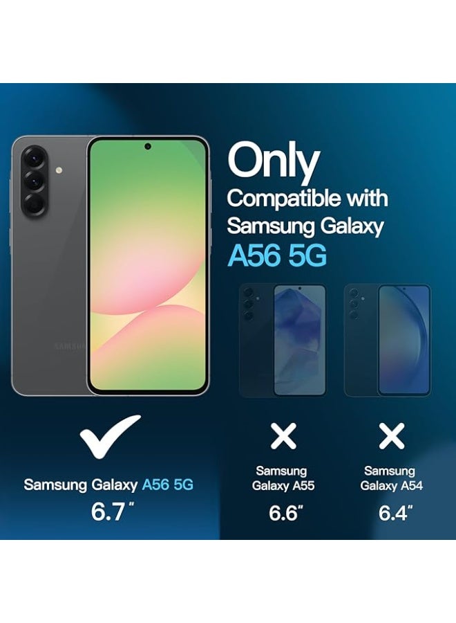 BORTONY Samsung galaxy A56 Case Cover Liquid Silicone Case With 2-Pack Screen Protector Silky-Soft Touch Full-Body Protective Phone Case for Samsung A56 6.7-inch - Image 2