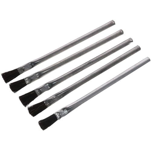 SHUATI Tin Handles Acid Brush Tin Handle Soft Horse Hair Bristles Epoxy Wood Glue Brush Acid Flux Brushes Soldering Woodworking Painting